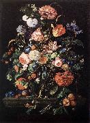 HEEM, Jan Davidsz. de Flowers in Glass and Fruits g painting